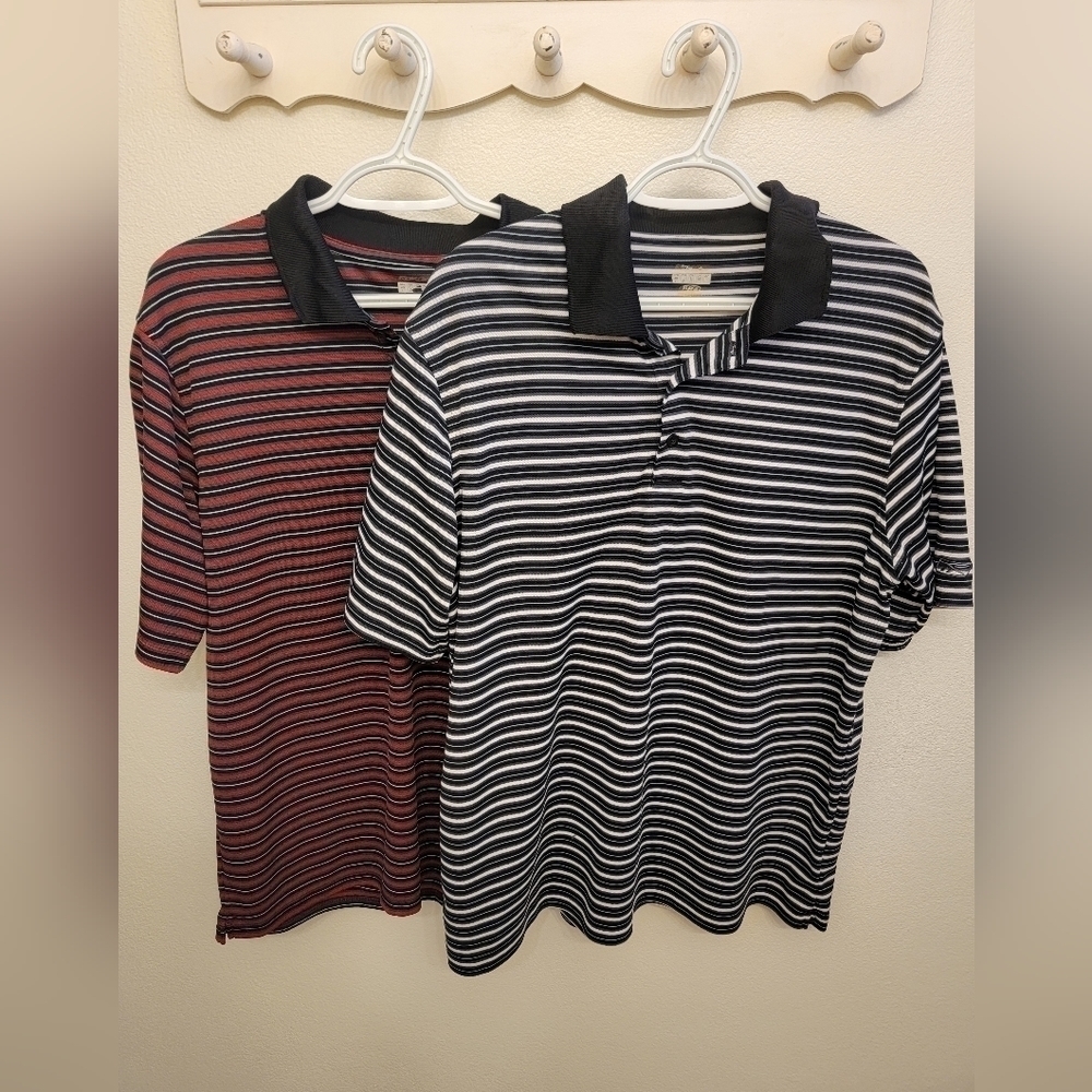 2 Reebok Men's Performance Polo Shirts